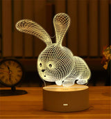 3D USB LED Night Lamp