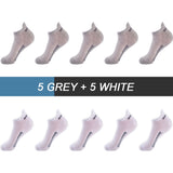 10Pairs High Quality Men Ankle Socks Breathable Cotton Sports Socks Mesh Casual Athletic Summer Thin Cut Short Sokken Size 38-48