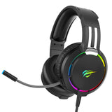 HAVIT Headset Gamer Wired PC USB 3.5mm XBOX / PS4 Headsets with 53MM Surround Sound & HD Mic for Computer Laptop H2002d