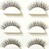 NEW Wholesale Mink Eyelashes 3pair lashes invisible band mink lashes reusable false eyelashes Makeup in Bulk