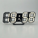 3D LED Wall Clock Modern Digital Alarm Clocks Home Decor Modern Table Desk Night Wall Watch For Home Living Room Decoration