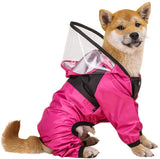 Pet Dog Raincoat The Dog Face Pet Clothes Jumpsuit Waterproof Dog Jacket Dogs Water Resistant Clothes for Dogs Pet Coat