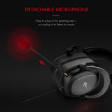 HAVIT Headset Gamer Wired PC USB 3.5mm XBOX / PS4 Headsets with 53MM Surround Sound & HD Mic for Computer Laptop H2002d