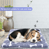 Pet Blanket Dog Bed Cat Mat Flannel Thickened Accessories Keep Warm In Winter Sleeping For Sofa Cushion Home Rug Supplies