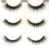 NEW Wholesale Mink Eyelashes 3pair lashes invisible band mink lashes reusable false eyelashes Makeup in Bulk