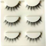 NEW Wholesale Mink Eyelashes 3pair lashes invisible band mink lashes reusable false eyelashes Makeup in Bulk