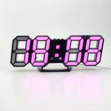 3D LED Wall Clock Modern Digital Alarm Clocks Home Decor Modern Table Desk Night Wall Watch For Home Living Room Decoration
