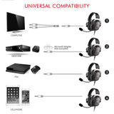 HAVIT Headset Gamer Wired PC USB 3.5mm XBOX / PS4 Headsets with 53MM Surround Sound & HD Mic for Computer Laptop H2002d