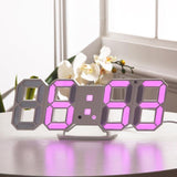 3D LED Wall Clock Modern Digital Alarm Clocks Home Decor Modern Table Desk Night Wall Watch For Home Living Room Decoration