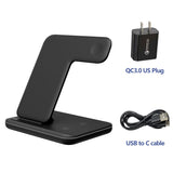 3 in 1 Wireless Charging Stand For Apple Watch 6 For iPhone 12 Pro 13 11 X XR Airpods Pro 15W Qi Fast Wireless Chargers Station