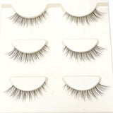 NEW Wholesale Mink Eyelashes 3pair lashes invisible band mink lashes reusable false eyelashes Makeup in Bulk
