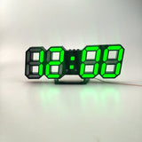3D LED Wall Clock Modern Digital Alarm Clocks Home Decor Modern Table Desk Night Wall Watch For Home Living Room Decoration