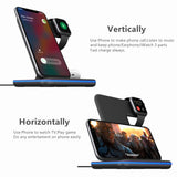3 in 1 Wireless Charging Stand For Apple Watch 6 For iPhone 12 Pro 13 11 X XR Airpods Pro 15W Qi Fast Wireless Chargers Station
