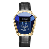 Luxury HOURSLY Brand Trend Cool Men's Wrist Watch Stainless Steel Technology Fashion Quartz Watch For Men 2022 Relogio Masculino