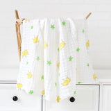 6 Layers Bamboo Cotton Baby Receiving Blanket Infant Kids Swaddle Wrap Blanket Sleeping Warm Quilt Bed Cover Muslin Baby Blanket