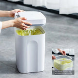 16L Smart Induction Trash Can Automatic Intelligent Sensor Dustbin Electric Touch Trash Bin for Kitchen Bathroom Bedroom Garbage