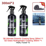 9H Ceramic Car Coating Paint Care Nano Hydrophobic Top Quick Coat Polish Polymer Detail Protection Liquid Wax Car Care HGKJ S6