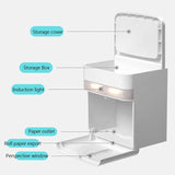 Toilet Paper Holder with Induction Light Bathroom Accessories Storag Rack Bathroom Shelf for Home Improvement Wall Shelf
