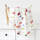6 Layers Bamboo Cotton Baby Receiving Blanket Infant Kids Swaddle Wrap Blanket Sleeping Warm Quilt Bed Cover Muslin Baby Blanket