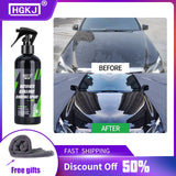 9H Ceramic Car Coating Paint Care Nano Hydrophobic Top Quick Coat Polish Polymer Detail Protection Liquid Wax Car Care HGKJ S6