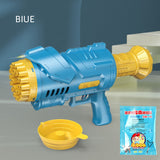 69/80 Holes Rocket Bubble Gun Machine Angel LED Kids Automatic Soap Bubbles Blower Maker Toys for Wedding Party Outdoor Games