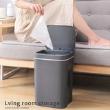 16L Smart Induction Trash Can Automatic Intelligent Sensor Dustbin Electric Touch Trash Bin for Kitchen Bathroom Bedroom Garbage