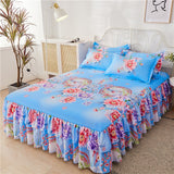3 Pcs Elastic Fitted Sheet Pillow Cover Bed Linen Cotton Mattress Pillowcase 2 Seater Euro Bedding Set King Size Bedsheet Luxury