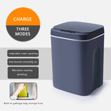 16L Smart Induction Trash Can Automatic Intelligent Sensor Dustbin Electric Touch Trash Bin for Kitchen Bathroom Bedroom Garbage