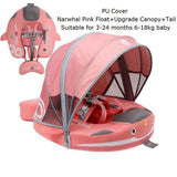 Mambobaby Baby Float Lying Swimming Rings Infant Waist Swim Ring Toddler Swim Trainer Non-inflatable Buoy Pool Accessories Toys