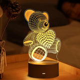 3D USB LED Night Lamp