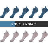 10Pairs High Quality Men Ankle Socks Breathable Cotton Sports Socks Mesh Casual Athletic Summer Thin Cut Short Sokken Size 38-48