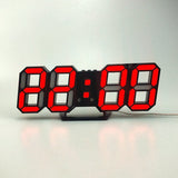 3D LED Wall Clock Modern Digital Alarm Clocks Home Decor Modern Table Desk Night Wall Watch For Home Living Room Decoration