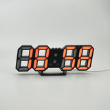 3D LED Wall Clock Modern Digital Alarm Clocks Home Decor Modern Table Desk Night Wall Watch For Home Living Room Decoration