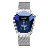 Luxury HOURSLY Brand Trend Cool Men's Wrist Watch Stainless Steel Technology Fashion Quartz Watch For Men 2022 Relogio Masculino