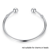 BAMOER 5 Style Silver Color LOVE Snake Chain Bracelet &amp; Bangle 16CM-21CM Pulseras Lobster PA1104