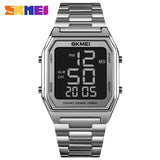 SKMEI 2 Time Men Digital Sport Watches Brand Countdown Stopwatch Fashion LED Electronic Wristwatch Male Reloj Hombre