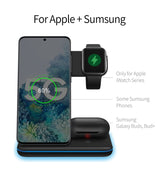 3 in 1 Wireless Charging Stand For Apple Watch 6 For iPhone 12 Pro 13 11 X XR Airpods Pro 15W Qi Fast Wireless Chargers Station