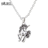 SMJEL Animal Horse Pendant Necklace Women Men Jewelry Cute Horse Shoe Hoof Necklaces Choker Collier Wholesale