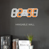 3D LED Wall Clock Modern Digital Alarm Clocks Home Decor Modern Table Desk Night Wall Watch For Home Living Room Decoration