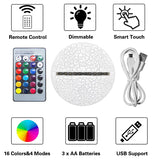 3D Sport Series Night Light LED Table Lamp Remote Sneakers Football Lampe 16 Colors Illusion Luminaria Kids Baby Birthday Gifts