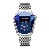 Luxury HOURSLY Brand Trend Cool Men's Wrist Watch Stainless Steel Technology Fashion Quartz Watch For Men 2022 Relogio Masculino