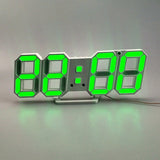 3D LED Wall Clock Modern Digital Alarm Clocks Home Decor Modern Table Desk Night Wall Watch For Home Living Room Decoration