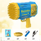 69/80 Holes Rocket Bubble Gun Machine Angel LED Kids Automatic Soap Bubbles Blower Maker Toys for Wedding Party Outdoor Games