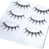 NEW Wholesale Mink Eyelashes 3pair lashes invisible band mink lashes reusable false eyelashes Makeup in Bulk