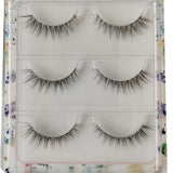 NEW Wholesale Mink Eyelashes 3pair lashes invisible band mink lashes reusable false eyelashes Makeup in Bulk