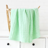 6 Layers Bamboo Cotton Baby Receiving Blanket Infant Kids Swaddle Wrap Blanket Sleeping Warm Quilt Bed Cover Muslin Baby Blanket