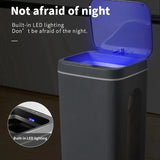 16L Smart Induction Trash Can Automatic Intelligent Sensor Dustbin Electric Touch Trash Bin for Kitchen Bathroom Bedroom Garbage