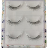 NEW Wholesale Mink Eyelashes 3pair lashes invisible band mink lashes reusable false eyelashes Makeup in Bulk