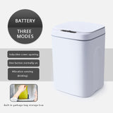 16L Smart Induction Trash Can Automatic Intelligent Sensor Dustbin Electric Touch Trash Bin for Kitchen Bathroom Bedroom Garbage