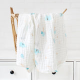 6 Layers Bamboo Cotton Baby Receiving Blanket Infant Kids Swaddle Wrap Blanket Sleeping Warm Quilt Bed Cover Muslin Baby Blanket